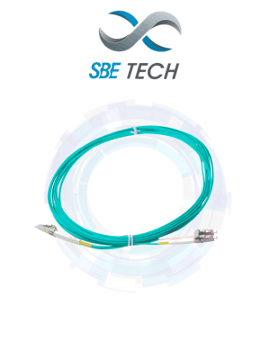 SBE TECH SBE-JUMLC-LC-2M50 - Jumper multimodo LC-LC / Tipo  50/125µm OM4 / Conector plastico / Tipo LC-LC duplex / 2 Fibras / Forro PVC con retardante a flama / Férula de cerámica de zirconia - Image 1