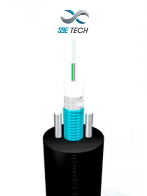 SBE TECH FOEXAR6SM-  Fibra óptica con armadura metálica de 6 hilos monomodo OS2 para exterior. (Precio por metro) 1 pieza = 1 metro, la venta es en múltiplos de 100 metros. - Image 1