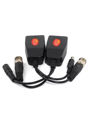 SAXXON VB-04 - Par de transceptores 4K para video y energía, con entradas RJ45, 4K hasta 150m con CVI, 4MP y 2MP hasta 250m - Image 1