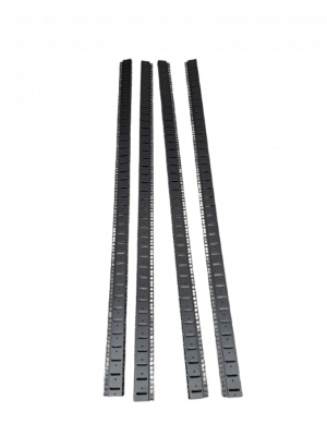 SAXXON SXR37U6637S - Gabinete de Piso color Negro / 37UR / Puerta de Vidrio Templado / Alto 180 cm / Ancho 60 cm / Profundidad 60 cm / Incluye Base con 2 Ventiladores 110V - Image 7