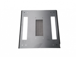 SAXXON SXR37U6637S - Gabinete de Piso color Negro / 37UR / Puerta de Vidrio Templado / Alto 180 cm / Ancho 60 cm / Profundidad 60 cm / Incluye Base con 2 Ventiladores 110V - Image 6