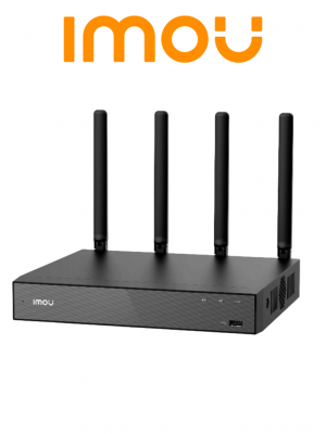 IMOU NVR-N118W-8A0E NVR WIFI 18 Canales, Disco duro de 3.5 pulgadas hasta 16T, micrófono y altavoz integrados, cuatro antenas 2,4 G/5 G Wi-Fi 6, aplicación IMOU HDMI/VGA, emparejamiento automático. - Image 1
