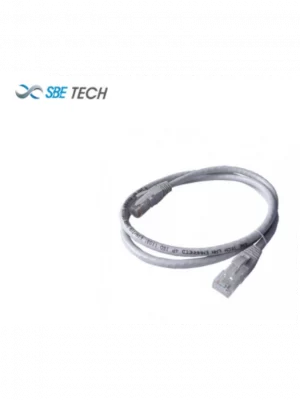 SBE TECH SBE-PCC6U10.0M-GY- Patch cord CAT 6 certificable/ 10 Metros/ Color gris/ Bota inyectada - Image 1