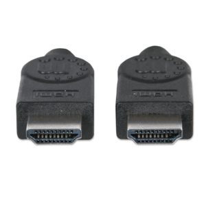 MANHATTAN - 306133 - Cable HDMI de Alta Velocidad / 4K@30Hz, 3D, HDMI Macho a HDMI Macho, Blindado, Negro, 5 m (16.5 ft.)