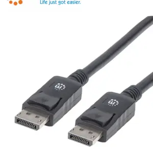 MANHATTAN 307116 - Cable DisplayPort v1.2 M-M 2.0m Negro 4K60Hz