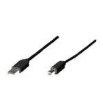 MANHATTAN 342650 - Cable USB A-B 1.8M, Negro Economico