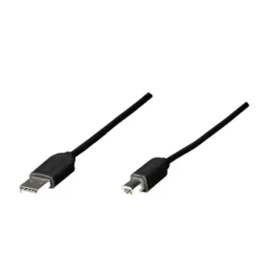 MANHATTAN 342650 - Cable USB A-B 1.8M, Negro Economico