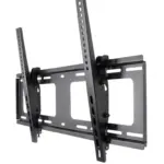 MANHATTAN - 461481 - Soporte de pared inclinable universal para TV de pantalla plana con ajuste de nivelación de poste / Soporta un televisor de 37« a 80» de hasta 80 kg (176 lbs.)