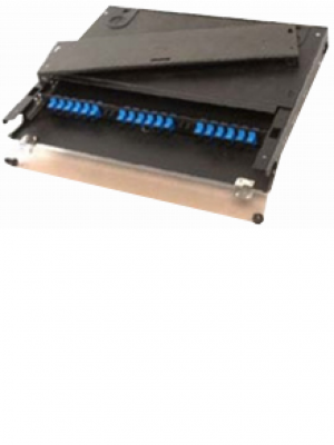 SAXXON APP1118PORT - Panel de distribucion de fibra / 18 Puertos / 1 Unidad de rack / 19 Pulgadas / Color negro - Image 1