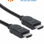 MANHATTAN 323260 - Cable HDMI de Alta Velocidad de 15 Metros / Resolución 4k@30Hz/ Soprota 3D y Canal de Ethernet de 100 Mbps/ HDMI Macho a Macho/ Soporta Canal de Retorno de Audio (ARC)/ Blindado para Reducir Interferencia/