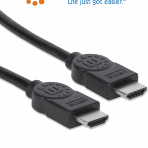 MANHATTAN 323260 - Cable HDMI de Alta Velocidad de 15 Metros / Resolución 4k@30Hz/ Soprota 3D y Canal de Ethernet de 100 Mbps/ HDMI Macho a Macho/ Soporta Canal de Retorno de Audio (ARC)/ Blindado para Reducir Interferencia/