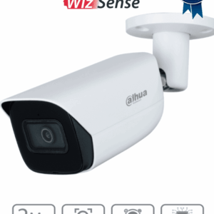 DAHUA IPC-HFW3241E-S-S2 - Cámara IP Bullet de 2 MP/ WizSense/ Con IA/ Lente de 2.8 mm/ 107° de Apertura/ Micrófono integrado/ IR de 50 m / SMD 4.0 / AI SSA / Quick Pick/ Ranura MicroSD/ WDR Real de 120 dB / PoE / IP67 /