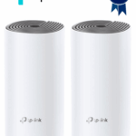 TP-LINK DECOE4 (2-Pack) - Kit de router inalámbrico mesh Deco E4 para hogar de doble banda AC 1200 con 2 puertos 10/100 Mbps y compatible con Alexa. (2 piezas)