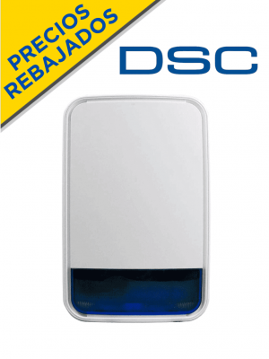 DSC PG9911BBATT -  Sirena con luz estroboscópica exterior 110 dB  c/batería Inalámbrica  Power G compatible con NEO, PRO, Qolsys e IoTega - Image 1