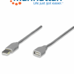 MANHATTAN 317238 - Cable de Extensión USB Macho a USB Hembra/ 3 Metros/ Velocidad Máxima de Hasta 12 Mbps/ UL 2725/ USB 1.1/