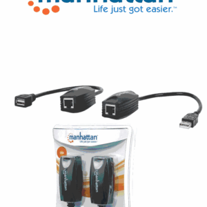 MANHATTAN 179300 - Extensor de línea USB/ Hasta 60m de extensión / Velocidad de hasta 12Mbps / BUS de alimentación
