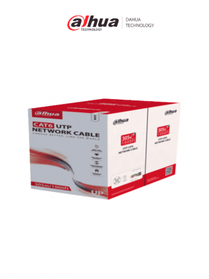 DAHUADH-PFM920I-6UN-C-white- Bobina de Cable UTP Cat 6 100% Cobre/ Color Blanco/ 305 Metros/ para Interior/ Ideal para Redes y Video/ Certificado CPR Eca Retardante/ Estandares Q/DXJ 067-2019, EN50575-2014/ LSZH/ - Image 1