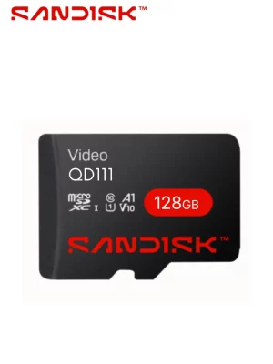 SANDISK - Memoria SC QD111 MICRO SDHC 128GB / Clase 10/ U1 Lectura 100 MB/S / ESC 20 MB/S / Especializada para Videovigilancia - Image 1