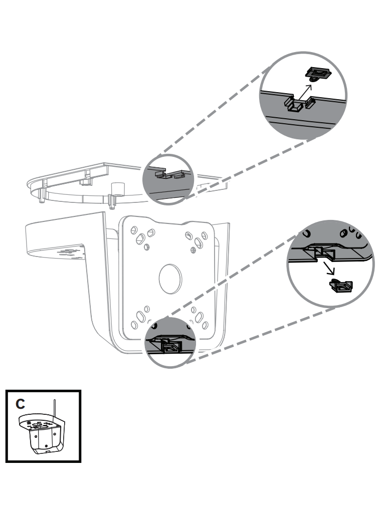 BOSCH V_NDA3083LWMT - Soporte de Pared en L para FLEXIDOME 3100i - Image 6