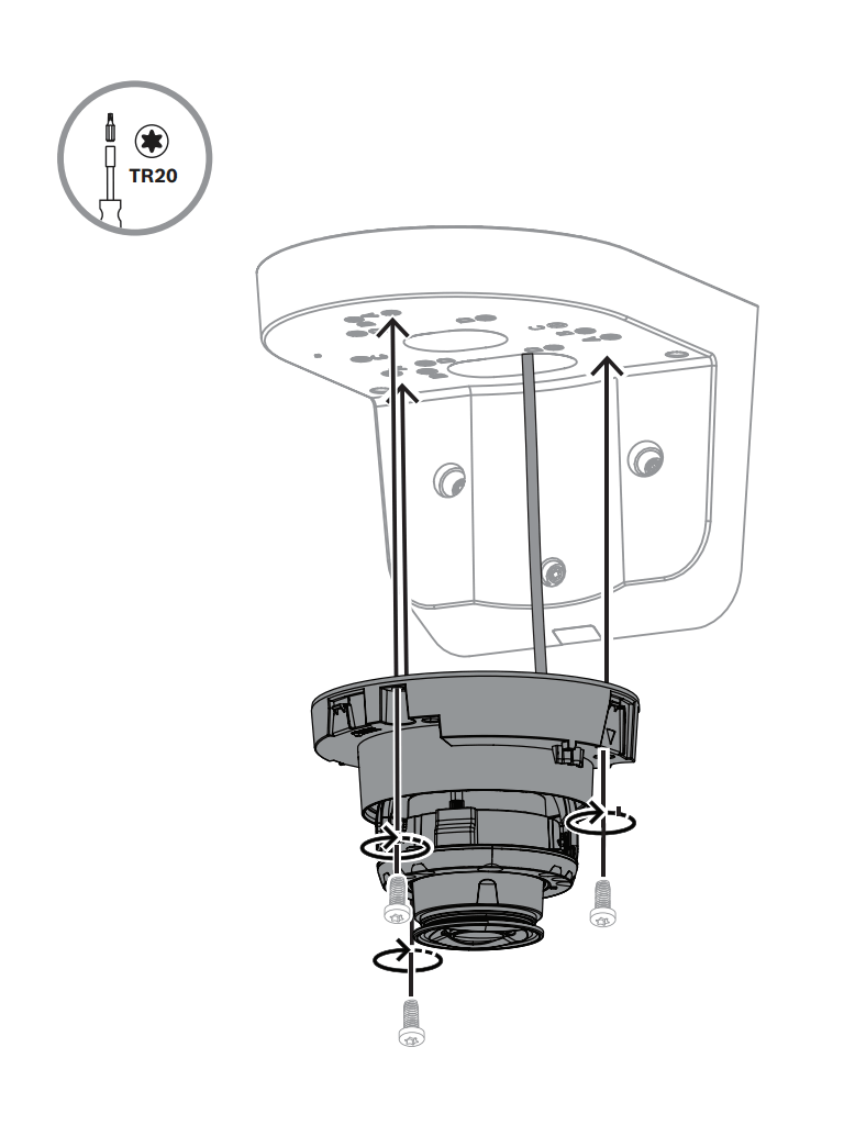 BOSCH V_NDA3083LWMT - Soporte de Pared en L para FLEXIDOME 3100i - Image 11