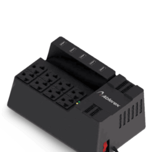ABLEREX - AB-R1208USB - Regulador 1200VA / 600W / 8 Salidas NEMA 5-15R / 5 USB puertos de carga.