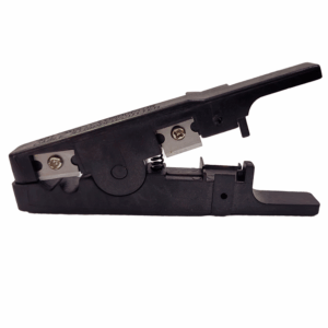 INTELLINET - 530514 - Cortador y pelador de cables de red / Cortador y quita forro para cables de red y telecomunicaciones redondos y planos, UTP y STP, negro