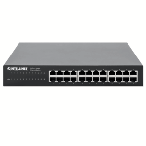 INTELLINET - 561273 - Switch Gigabit Ethernet de 24 puertos / 24 puertos RJ45 10/ 100/ 1000 Mbps, IEEE 802.3az Ethernet Eficiente en Energía, para Escritorio, para montaje en rack de 19"