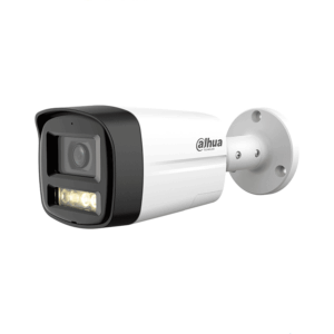 DAHUA HAC-HFW1200TLM-IL-T- Cámara Bullet de 2 MP/ HDCVI X PLUS/ Lente de 2.8 mm Apertura de Hasta 111°/ Audio Bidireccional/ Iluminador Dual Inteligente Hasta 40m/ Metal + Plastico/