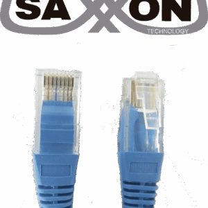 SAXXON P5E2UA - Cable patch cord UTP 2 metros / CAT 5E / Color azul