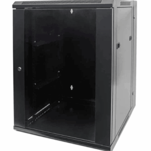 INTELLINET - 711845 - Gabinete mural abatible 19", 9U, Ensamblado / 9U, 550 mm de profundidad, Ensamblado, negro