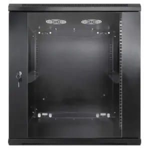 INTELLINET - 712088 - Gabinete mural de 19", 12U, Ensamblado / 12U, 600 mm de profundidad, Ensamblado, negro