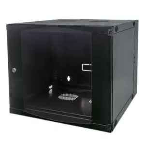 INTELLINET - 713863 - Gabinete mural abatible 19", 12U, FlatPack / 12U, 600 mm de profundidad, FlatPack (Para ensamblar), negro