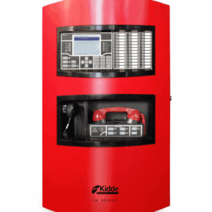 KIDDE VM1R - Sistema FACP con Interfaz de Usuario / CPU / 1 Lazo Direccionable / 4 NACs Clase B / Puerta Roja