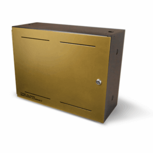 KIDDE BC1 - Gabinete de Baterías / Puerta Bronce / Soporta baterías de hasta 40 Ah