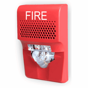 KIDDE F_EG1AVRF - Sirena Estroboscópica Compacta / 15-75 DC / Roja / Logo FIRE