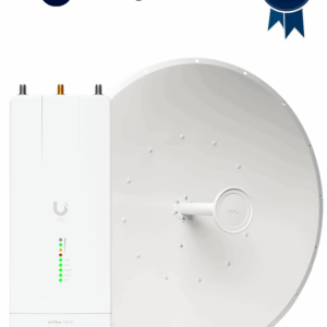 Ubiquiti AF-5XHD-34-S45 - Kit AirFiber con Radio AF-5XHD y Antena AirFiber de 34 dBi Slam-45 para enlaces PTP de clase carrier BACKHAUL con hasta 500 Mbps Full Duplex y en banda libre de 5.8 GHz.