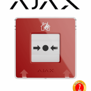 AJAX Manual CallPoint (Red) - Estación manual inalámbrica reajustable con escenarios programables. Versión de color rojo.