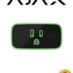 AJAX Socket - Enchufe inteligente e inalámbrico con monitor de consumo eléctrico color negro.
