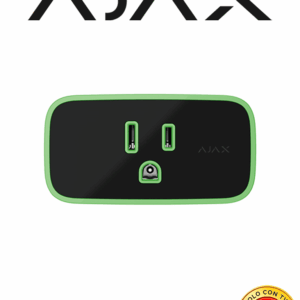 AJAX Socket - Enchufe inteligente e inalámbrico con monitor de consumo eléctrico color negro.