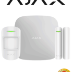 AJAX KIT STARTER - Panel de alarma Hub2Plus conexión Ethernet / WiFi / LTE APP “AJAX PRO” iOS y Android , 1 sensor de movimiento y 1 detector de puerta o ventana con entrada auxiliar en color blanco