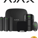 AJAX KIT RESIDENCIAL B- Panel de alarma Hub2Plus conexión Ethernet / WiFi / LTE, APP “AJAX PRO” iOS y Android , 1 sensor de movimiento, 2 detectores para puerta o ventana, 1 control remoto y una sirena interior inalámbrica Color Negro.