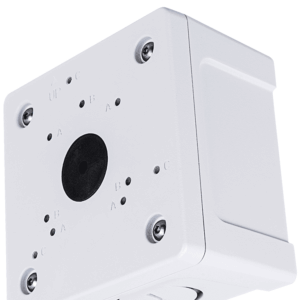 VIVOTEK AM-71C_V02 - Caja de conexiones de exterior para cámaras domo y bullet, IP66, color blanco, fabricada en aleación de aluminio