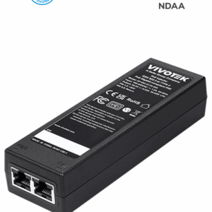 VIVOTEK AP-GIC-011A-030 - Inyector PoE Gigabit, 30W, 1 puerto, 802.3af/at, NDAA, 55VDC/0.55A, Proteccion 6KV
