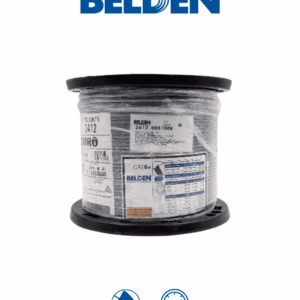 BELDEN 24120081000 - Cable UTP 100% cobre / Categoria 6+ / IBDN / GIGAFLEX 2412 CMR / Color gris / Bobina de 305  Mts