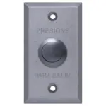 YLI ABK800A - Botón de Salida Mecánico, Carcasa de Aluminio con Acabado Metálico, Función NC/NO