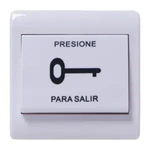 YLI PBK812 - Botón de Salida Mecánico, Carcasa Plástica, Función NO