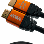 SAXXON SX100HDC - Cable HDMI de 10 metros de alta velocidad / Versión 2.0 / Resolución 4K / Canal de retorno de audio (ARC) / Video 3D / Blindado para reducir interferencias / Chapado en oro / Alta resistencia y durabilidad.