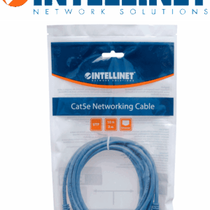 INTELLINET 342599 Cable de red, Cat6, UTP RJ45 Macho / RJ45 Macho, 7 ft. (2.0 m), Azul