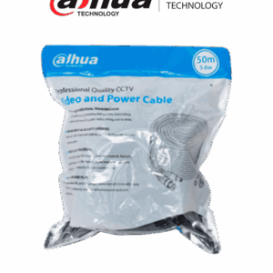 DAHUA DH-PFM942I-50-5 - Cable de 50 Metros Armado para Video y Energía/ con Conectores BNC y de Energía/  Para Camaras Hasta 4k/ Soporta: AHD/CVI/TVI/CVBS/ Uso Exterior e Interior/ Cobre de Alta Pureza/