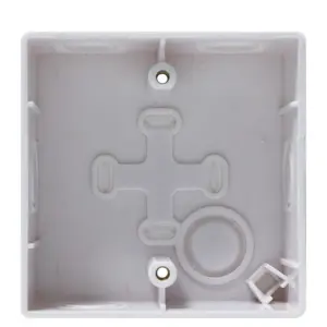 YLI MBB800BP - Caja de Montaje para Botón, Plástica, Forma Cuadrada